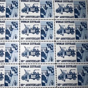 MNH 1970 Woman Suffrage Sheet of 50 6 Cent  Stamps Scott #1406
